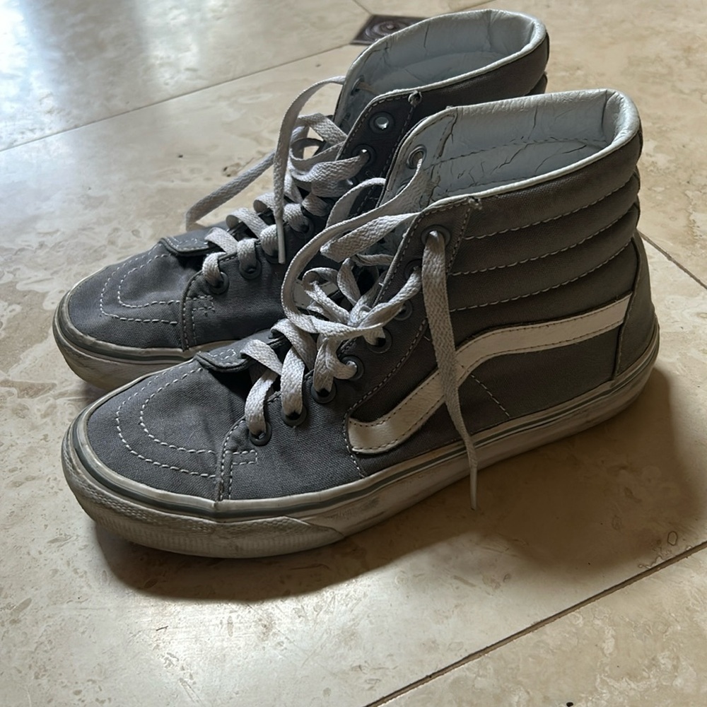 Grey High top Vans
